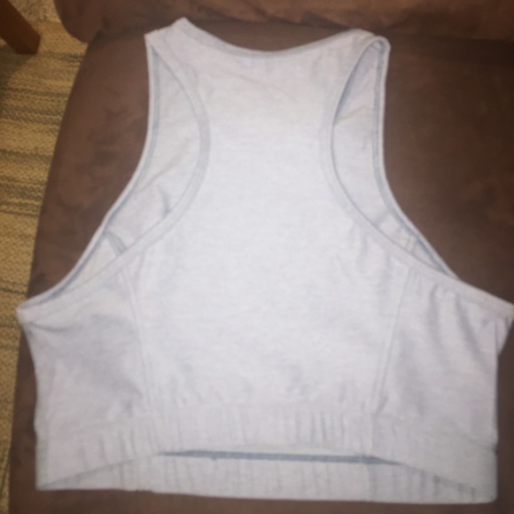 Outdoor Voices Athena High Neck Crop Top Sports Bra Lilac Medium. - Picture 4 of 13